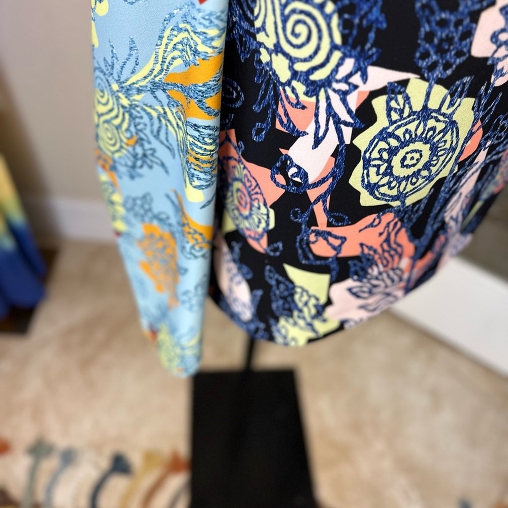 Peter Pilotto Size 10 Patchwork Drape‎ floral Mul… - image 8